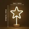 Yıldız Tasarımlı Neon Led Masa Ve Gece Lambası Dekoratif Işık