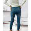 Yüksel Bel Likralı Kot Pantolon