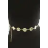 Yuvarlak Metal Zincir Kemer