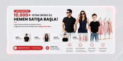 10.000+ Giyim Ürünü ile Hemen Satışa Başlayın