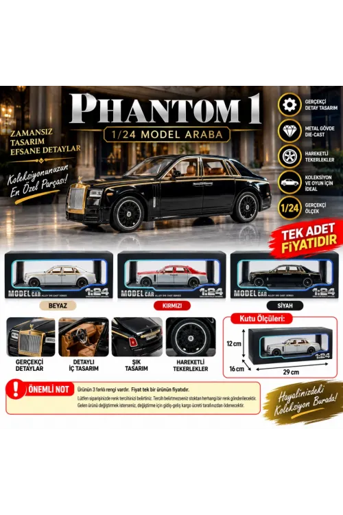 1/24 Phantom 1 Model Araba (adet fiyatıdır)