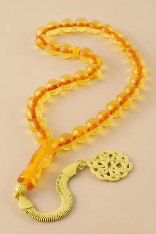 10 mm Orjinal Sıkma Kehribar Tesbih