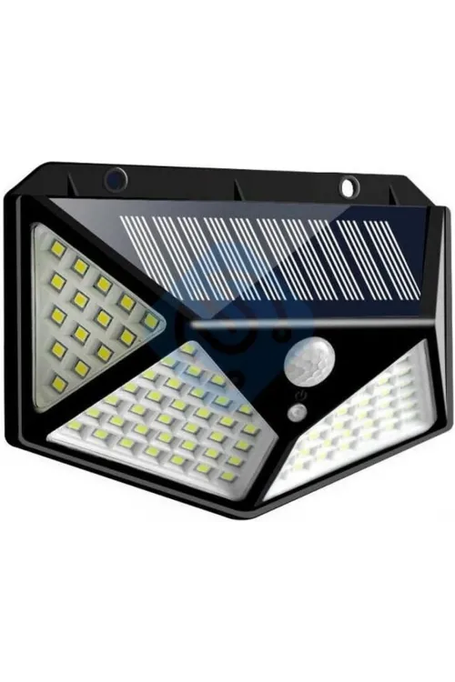 100 Led Dış Mekan Solar Aydınlatma Fotoselli Solar Lamba Hareket Sensörlü