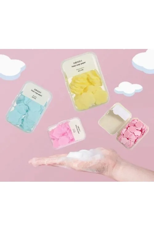 100 Yaprak Eriyen Mini Parfümlü Kağıt Sabun