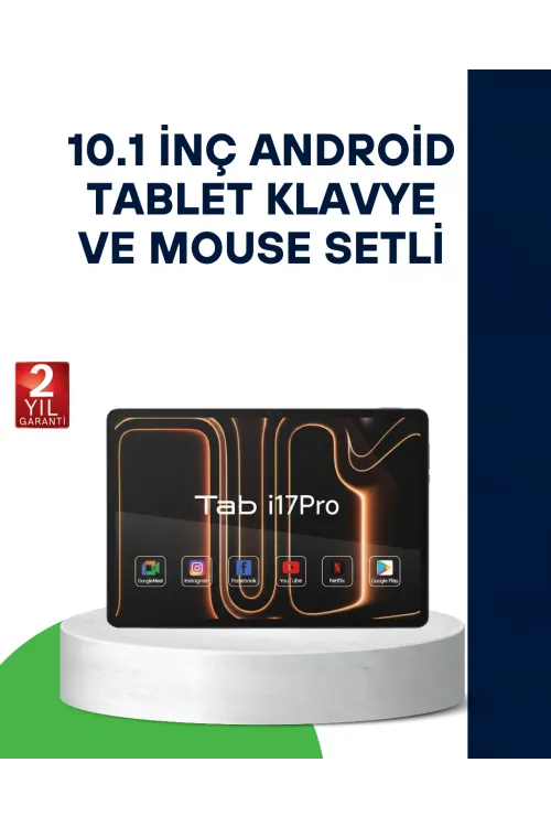 10.1 İnç Android Tablet Klavye Ve Mouse Setli 5g Destekli