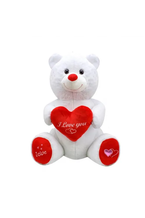 1028B Sevimli Ayı Beyaz 80 cm