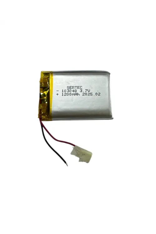 103040 3.7V 1200mAh Li-Polymer Pil (Devreli/1.5A)
