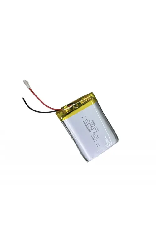 103450 3.7V 2000 MAh Li-Polymer Pil (Devreli/1.5A)