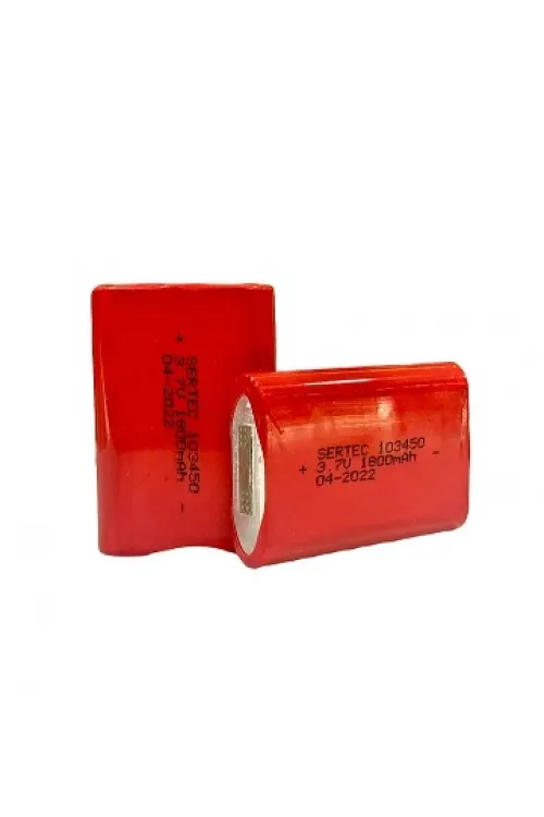 103450 Li-ion 3.7V 1800mAh Prizmatik Şarjlı Pil