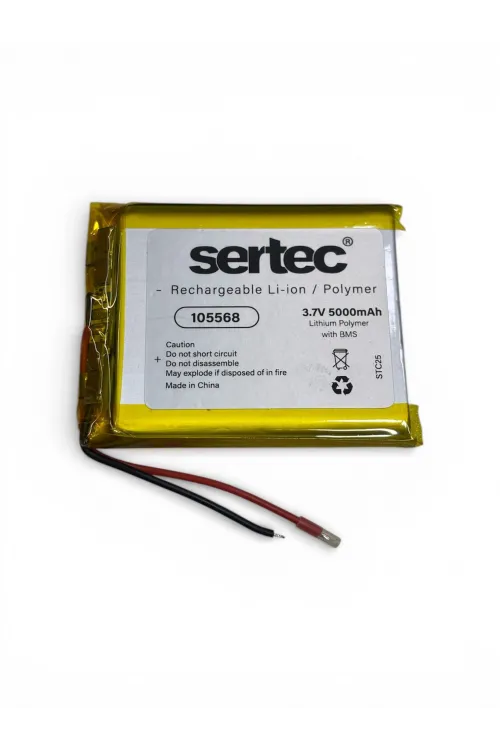 105568 3.7V 5000 mAh Li-Polymer Pil (Devreli/1.5A)