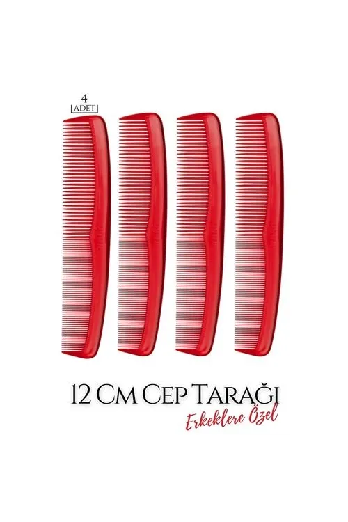 12 Cm Erkek Cep Tarağı 4 ADET 718894