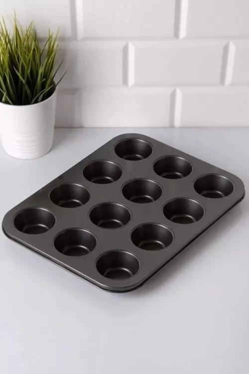 12li Yanmaz Yapışmaz Muffin Kek Kalıbı
