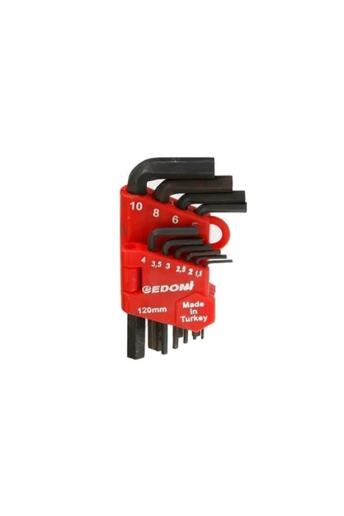 120 mm 10 Parça Alyan Seti Siyah
