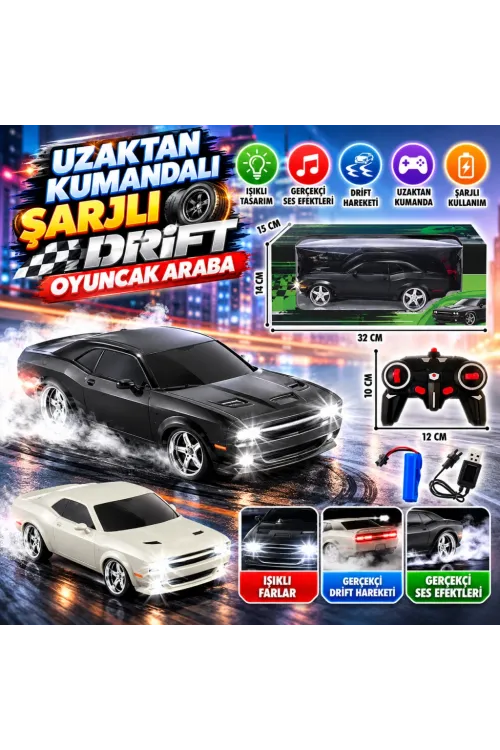 12063-3 Uzak.kum.şarjlı Drift Oyuncak Araba