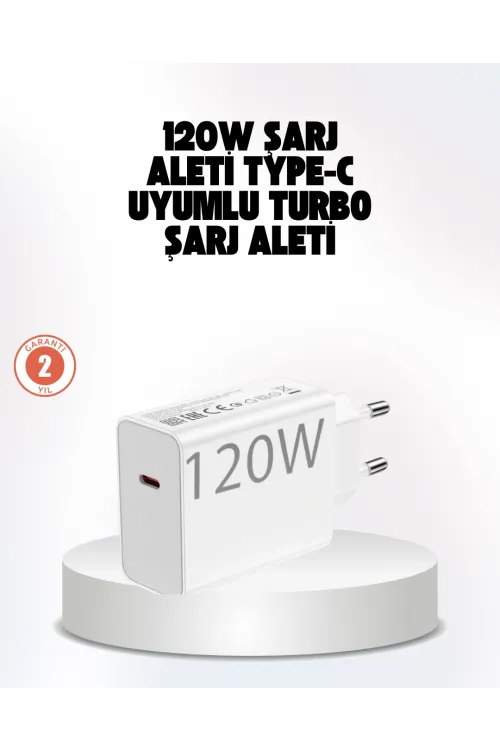 120w Güçlü Hızlı Şarj Adaptörü Ve Type-c Kablo Seti – Güvenli Şarj Teknolojisi