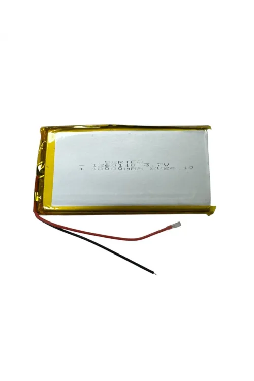 1260110 3.7V 10.000mAh Li-Polymer Pil Devreli/1.5A