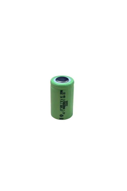 1.2V 500 Mah - 1/2AA - Ni-MH Şarjlı Pil - (Başsız / Flat Head)