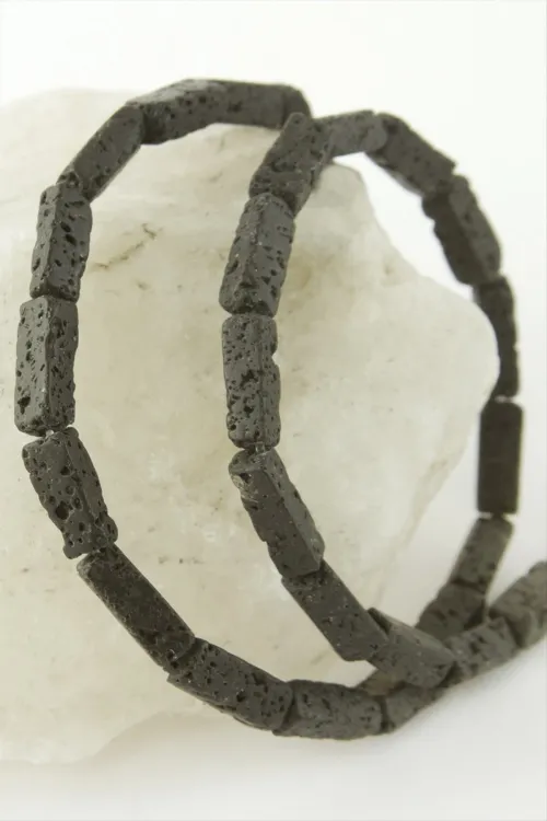 1,3 cm Dikdörtgen Boru Lav Taşı