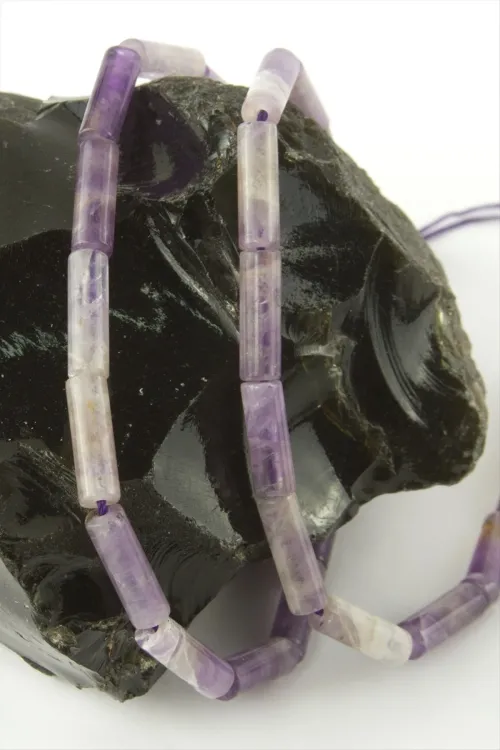 1,4 cm Boru Ametist Taşı