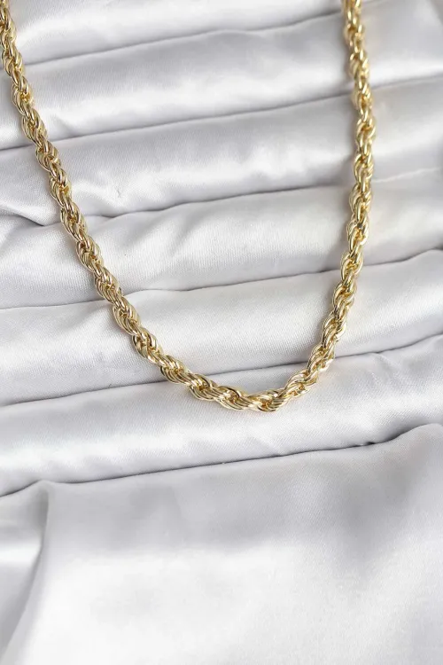 ietaks™ 14K Gold Renk Kaplama Burgu Model CM Kadın Kolye