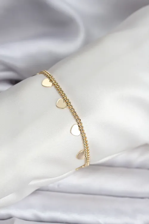 ietaks™ 14K Gold Renk Kaplama Kalpli Model CM Kadın Bileklik