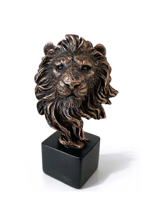 14x9 cm Polyester Aslan Büstü