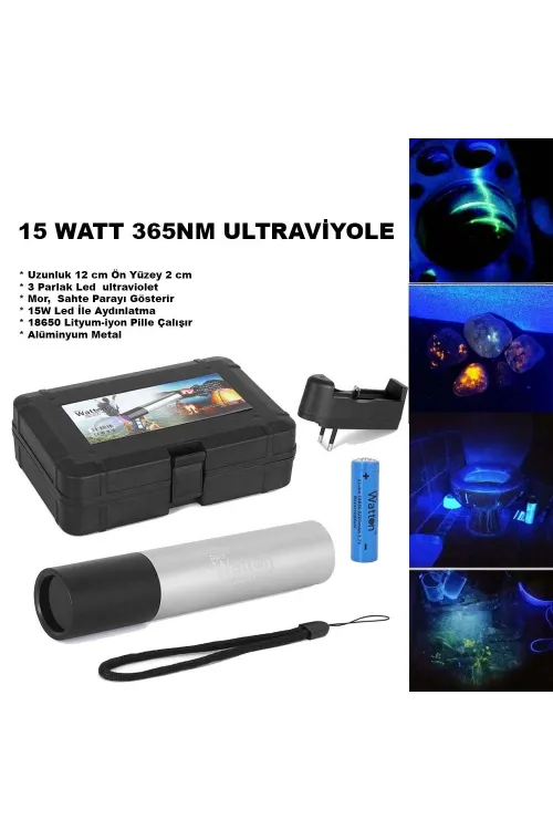 15 Watt 365nm Ultraviyole  Para Işığı  Wt-305
