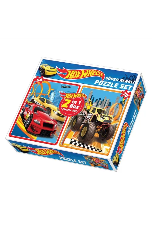 1535 HOT WHEELS  2İN1 PUZZLE