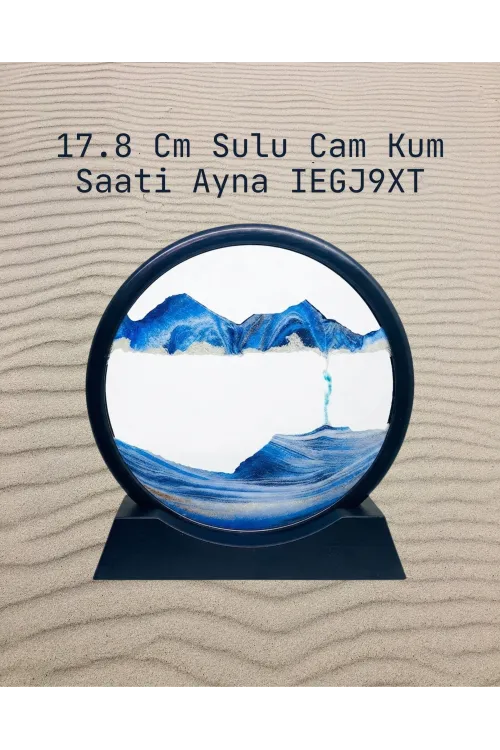 17.8 Cm Sulu Cam Kum Saati Ayna IEGJ9XT
