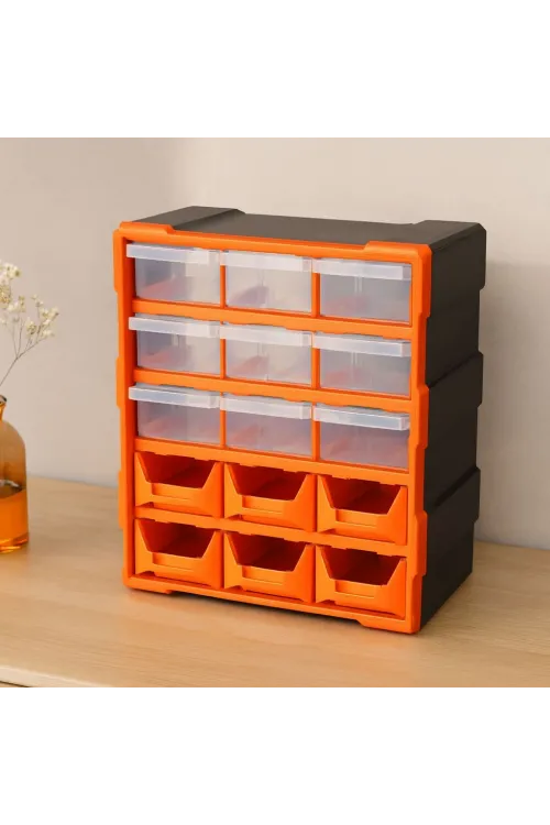 18li Monoblok Avadanlık Çekmece Seti (9 Kapalı+9 Açık)