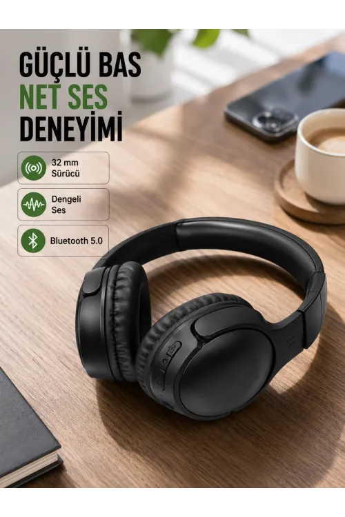 18 Saat Pil Ömürlü Bluetooth Kulaklık