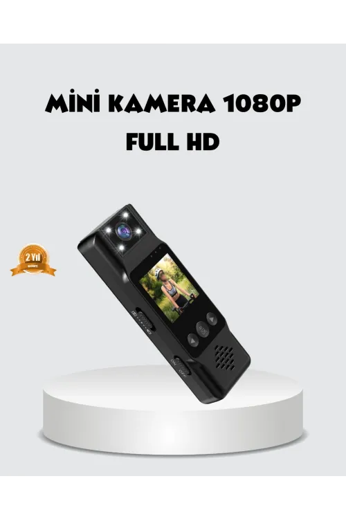 180 Derece Dönebilen Mini Kamera Full Hd Tft Ekran Hareket Sensörlü
