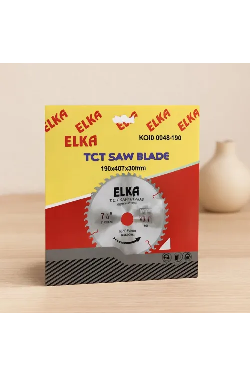 190 mm TCT Testere Bıçağı 40 Diş 30 mm Göbek Ahşap/Sunta