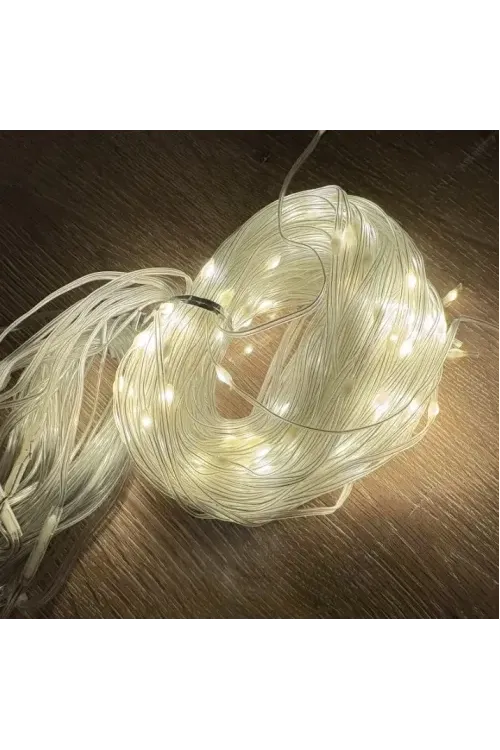 2*2 Perde Led 192 Led Sarı Işık