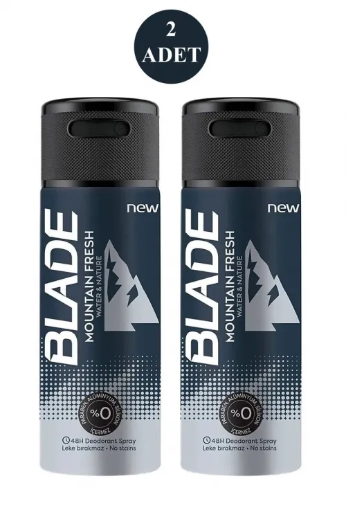 2 Adet Mountain Fresh Erkek Deodorant 150ml Leke Bırakmaz