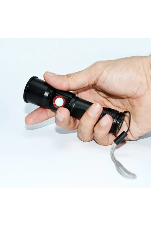 2 Led 1.000 Lümen Usb Şarjlı El Feneri Wt-611