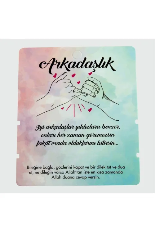 2li Arkadaşlık Bileklik Kartı