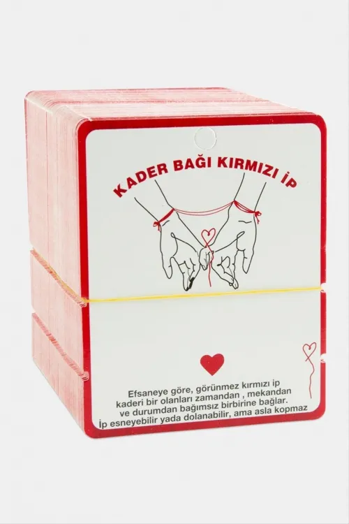 2li Kader Bağı İp Bileklik Kartı