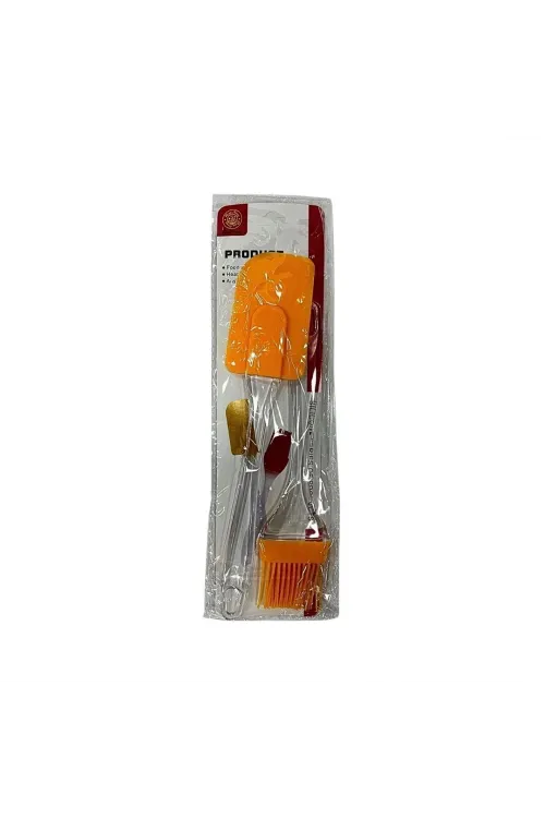 2li Silikon Spatula ve Fırça Seti
