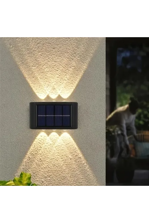 2li Solar Duvar Aydınlatması (6 LED, Gün Işığı)