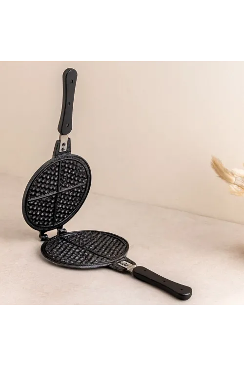 20 cm Granit Döküm Waffle Tava - Bakalit Saplı