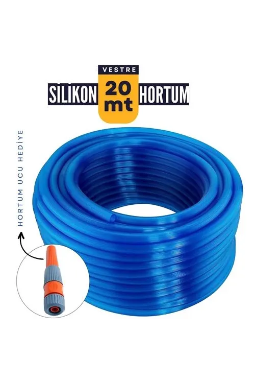 20 Metre Silikonlu Bahçe Hortumu Sulama Aparatı HEDİYELİ 712342