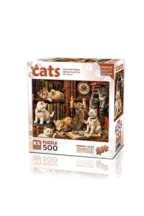 20090 PUZZLE 500 CATS İN THE LİBRARY