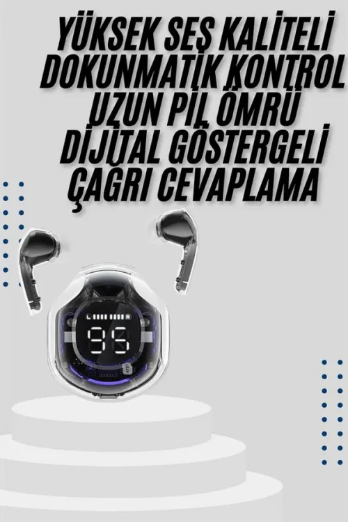 2025 Model Kablosuz Bluetooth Kulaklık Anc Enc Destekli Hifi Stereo