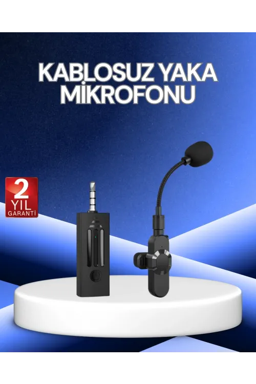 2.4 Ghz Düşük Gecikmeli Kablosuz Ses Kayıt Mikrofonu