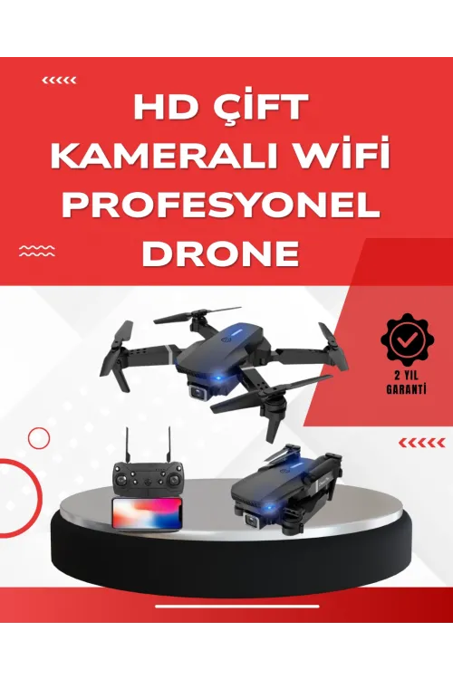 2.4g 4ch Katlanabilir Drone 100 Metre Uçuş Mesafeli