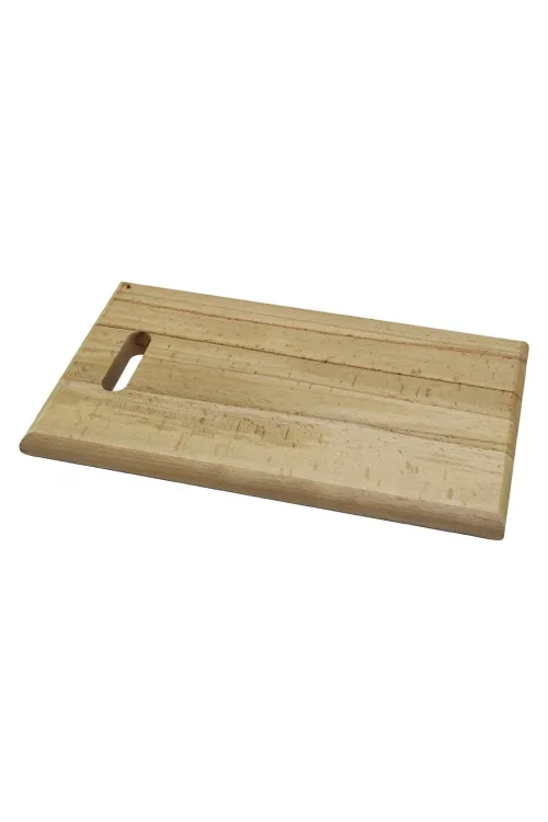 25x40cm   Kalın=2.5cm  Ahşap Kesim Panosu - Et Tahtası  El Geçmeli Kulp