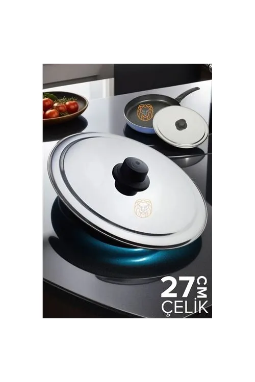 27 cm Kızartma Tavası Kapağı Çelik Żelazny Design