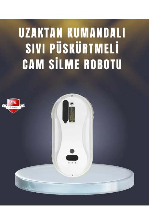 2800 Pa Güçlü Emişli Akıllı Cam Temizleyici Robot