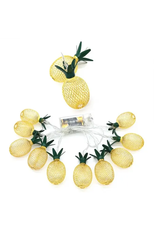 2m 10 Led Pilli 2 Kademeli Ananas Led Işık MZ6200-251